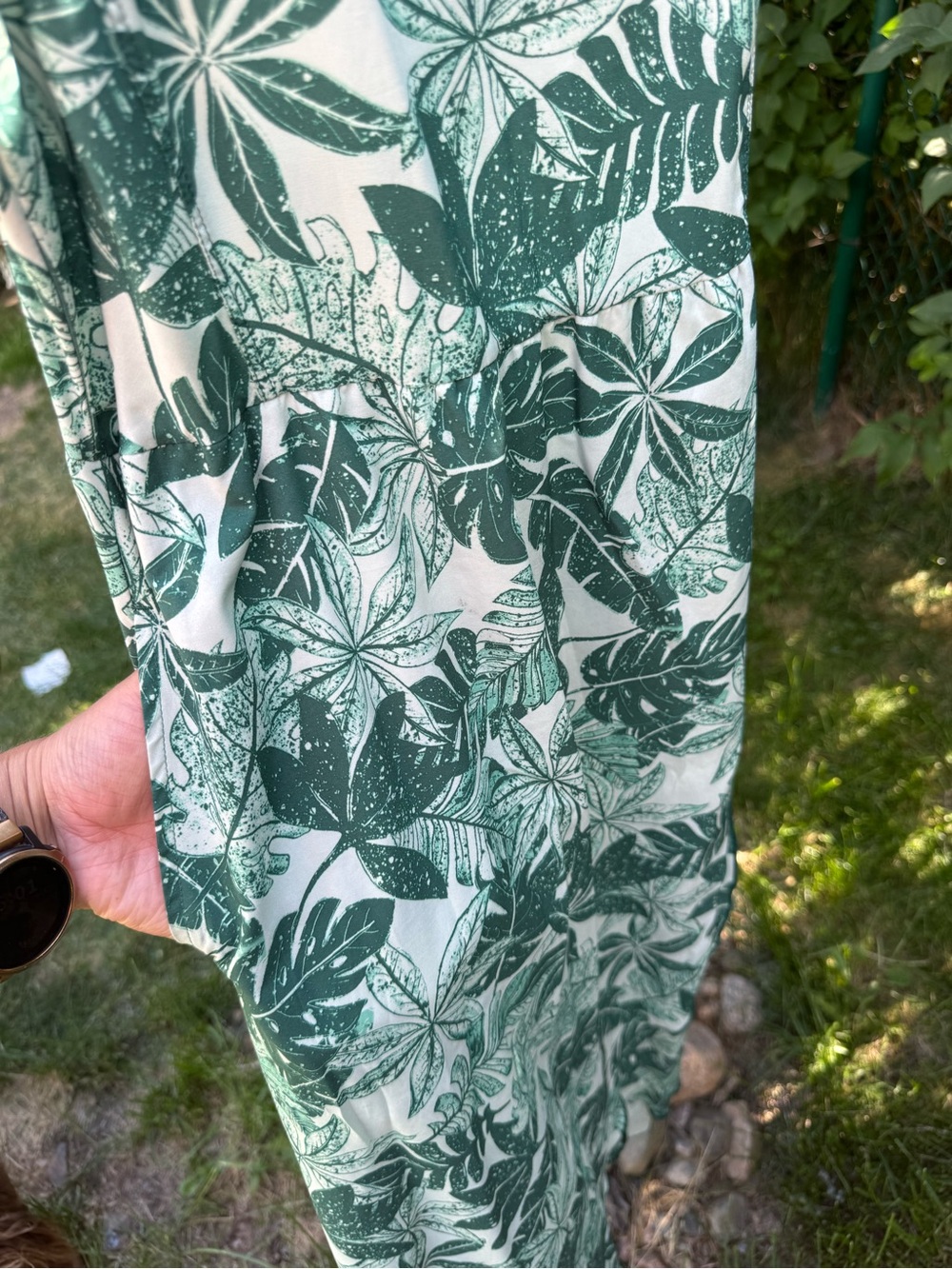 Toad and Co Green Leaf Print Maxi Dress - Picture 3 of 7